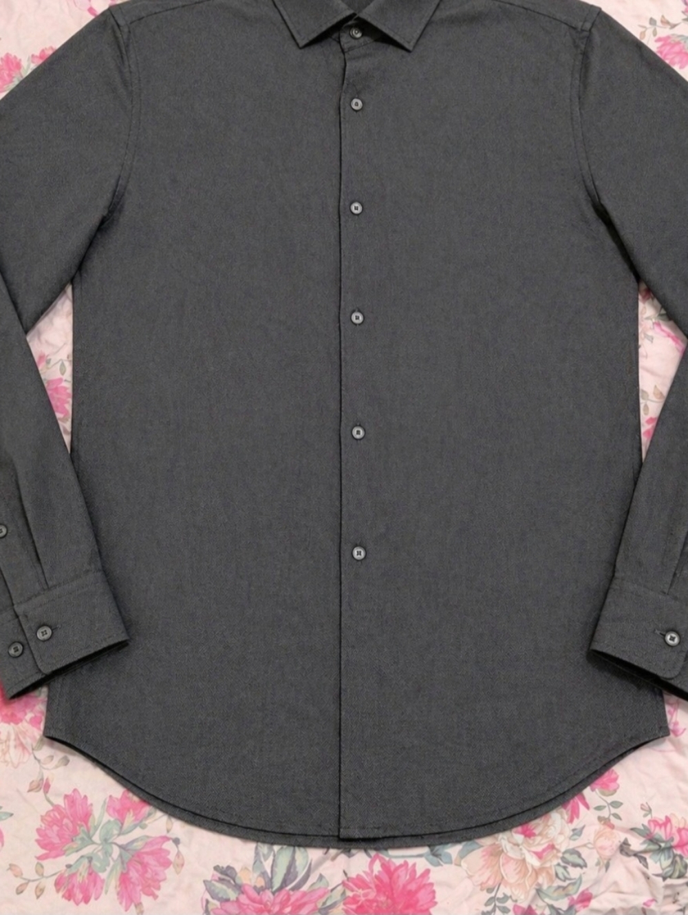 Ted Baker Classic Men's Dark Gray Button-Up Shirt
